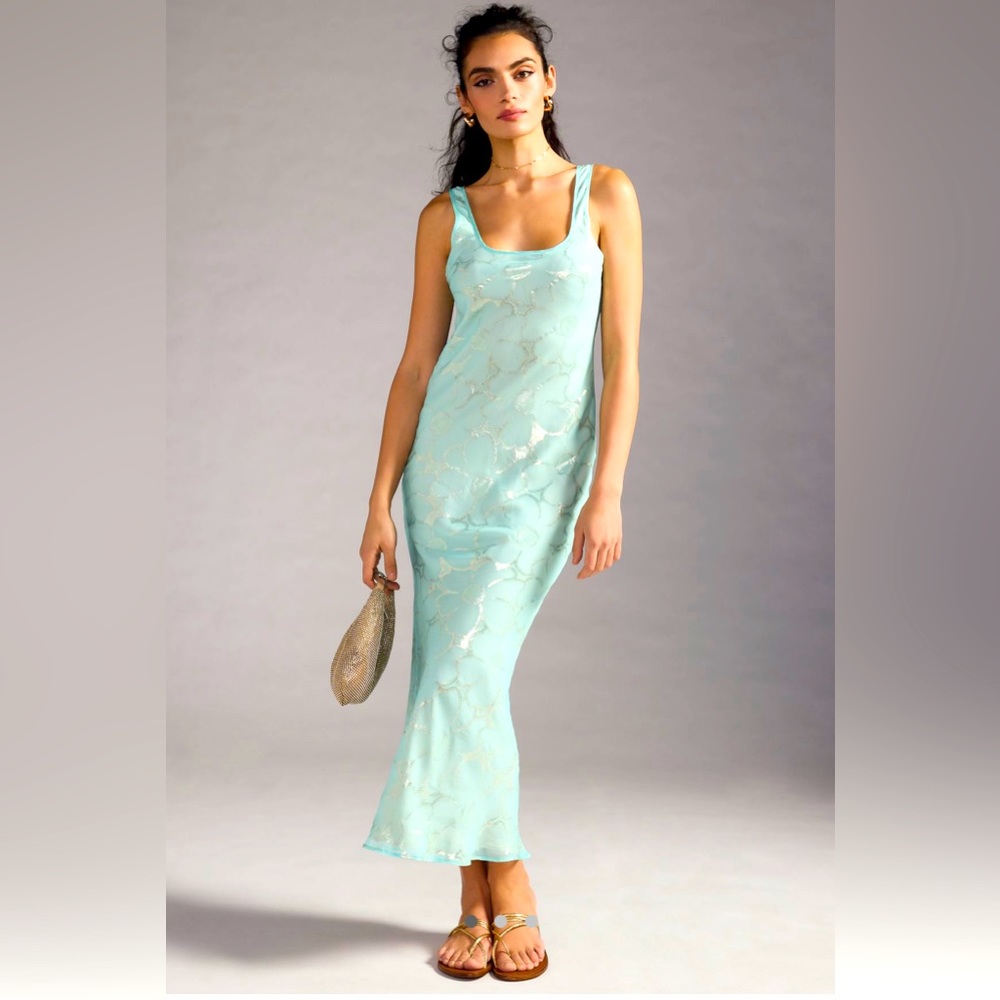 Delfi Collective Scoop-Neck Shine Dress